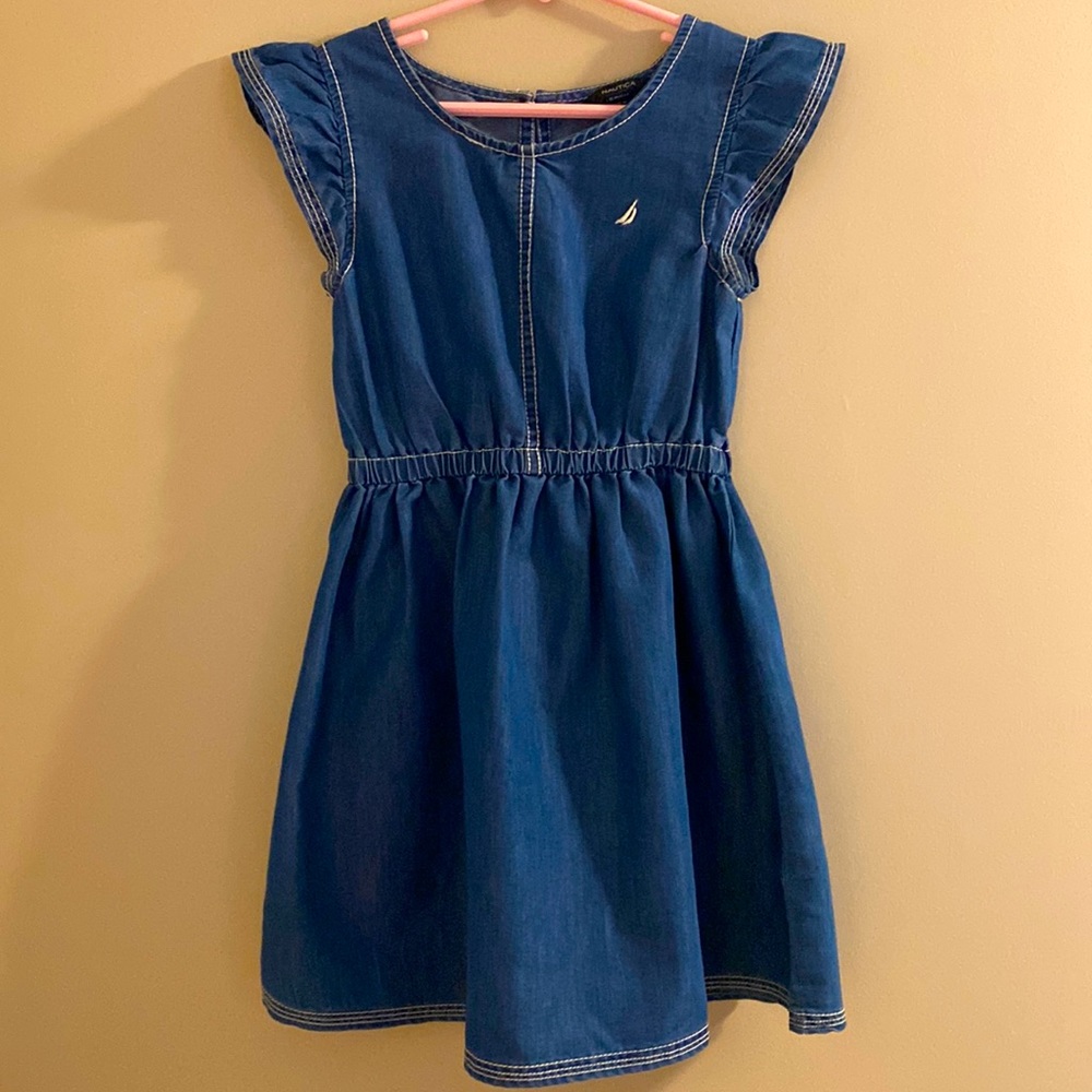 Nautica blue girls denim dress